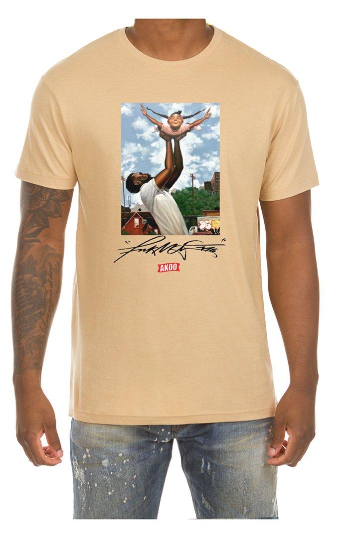 AKOO Men's Heart and Soul Short Sleeve Tee - Sand - SAND